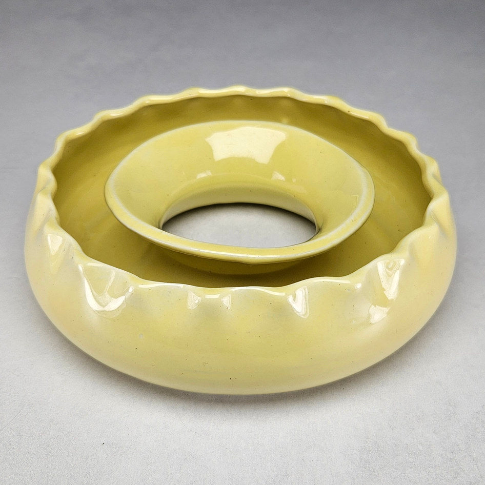 Lucia Ware 4001 Yellow Ceramic Posy Ring Vase, view 1