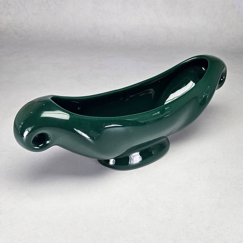 Lucia Ware 5803 Dark Green Ceramic Mantel Vase, view 2