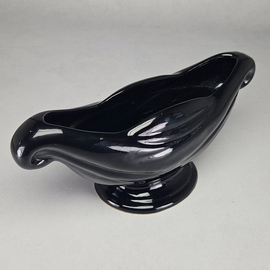 Lucia Ware Black Ceramic Mantel Vase Style 5803
