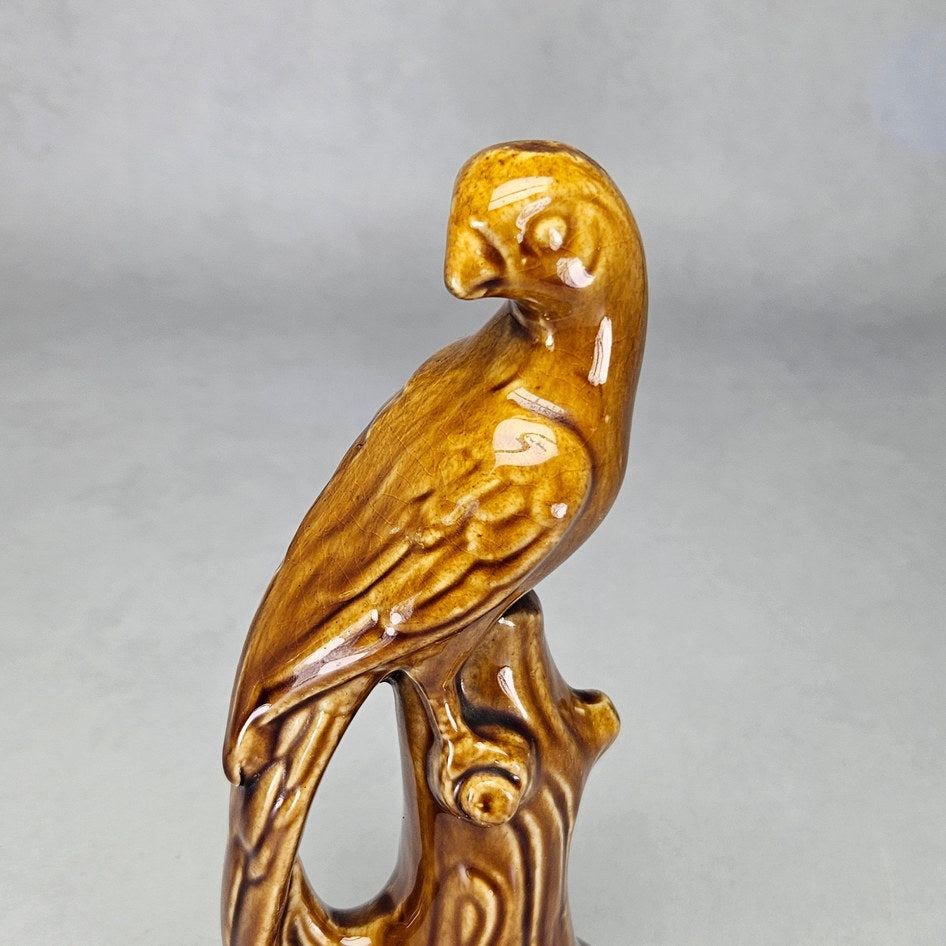Lucia Ware Brown Glazed Long-Tailed Bird Figurine, view 4