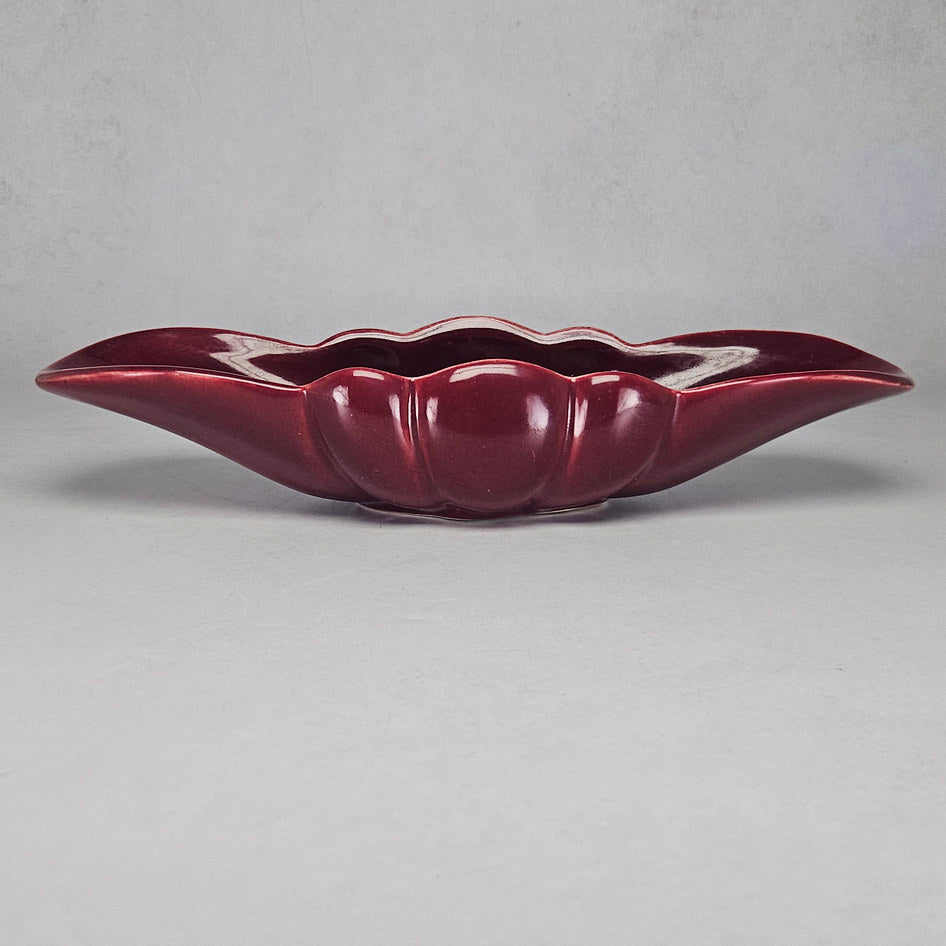 Lucia Ware Burgundy Ceramic Mantel Vase