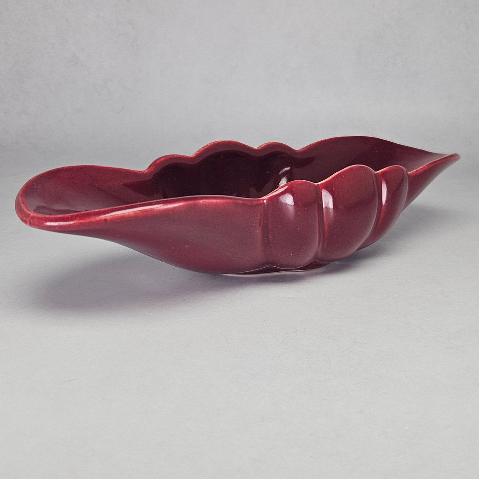 Lucia Ware Burgundy Ceramic Mantel Vase