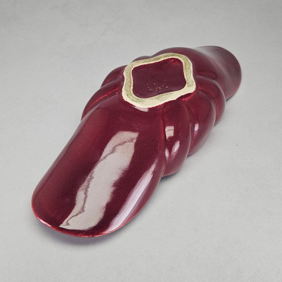 Lucia Ware Burgundy Ceramic Mantel Vase