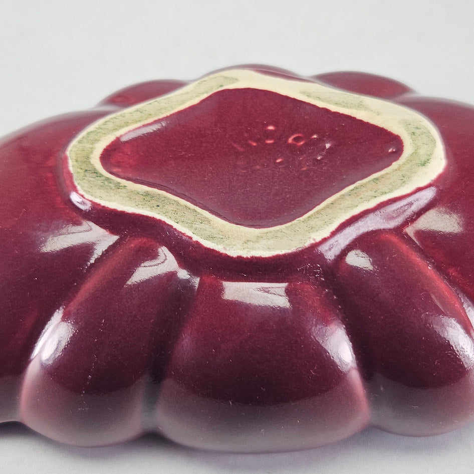 Lucia Ware Burgundy Ceramic Mantel Vase