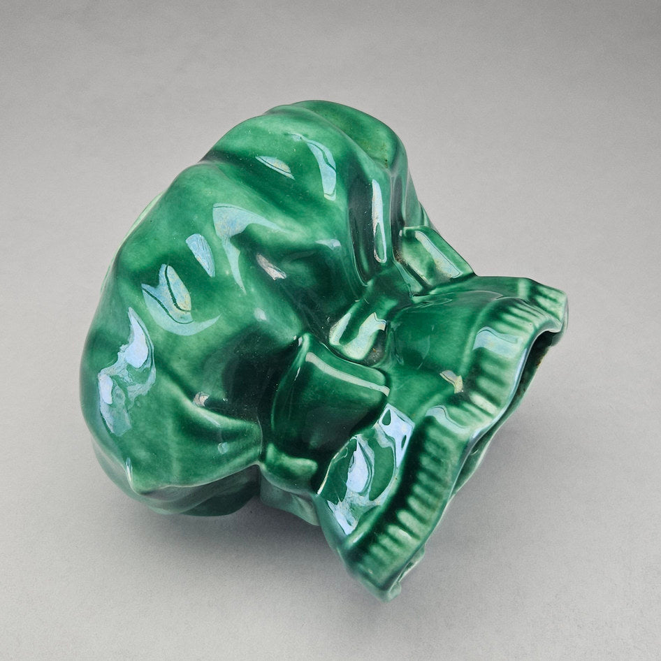Lucia Ware Green Ceramic Ribbon Vase Style 4307
