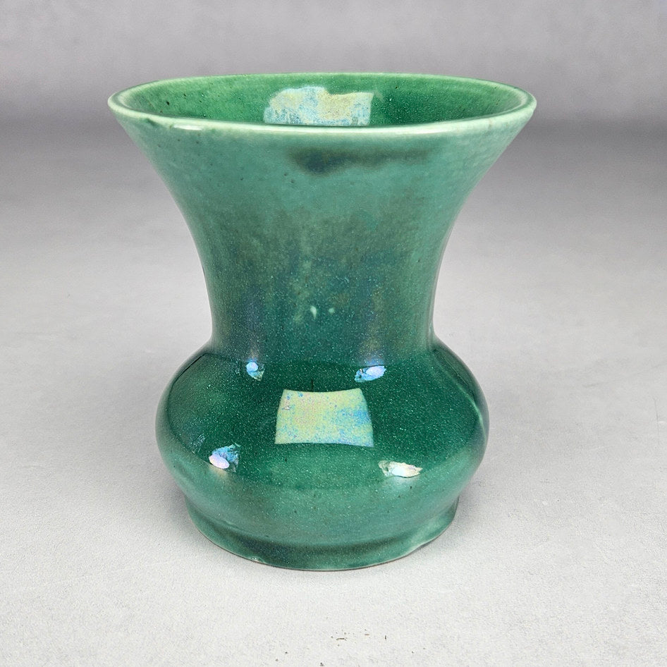 Lucia Ware Green Curved Ceramic Vase 369, view 1