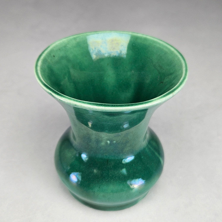 Lucia Ware Green Curved Ceramic Vase 369, view 2