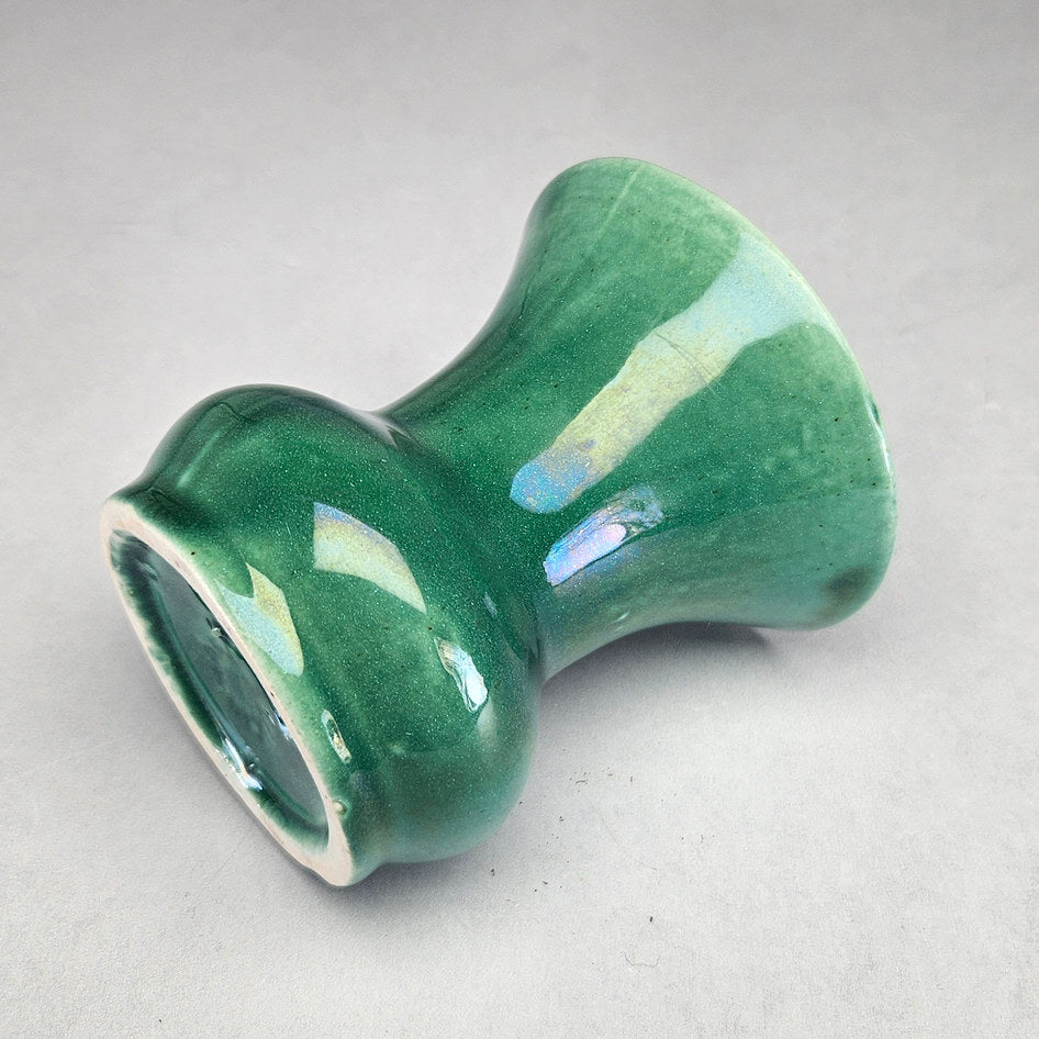 Lucia Ware Green Curved Ceramic Vase 369, view 3