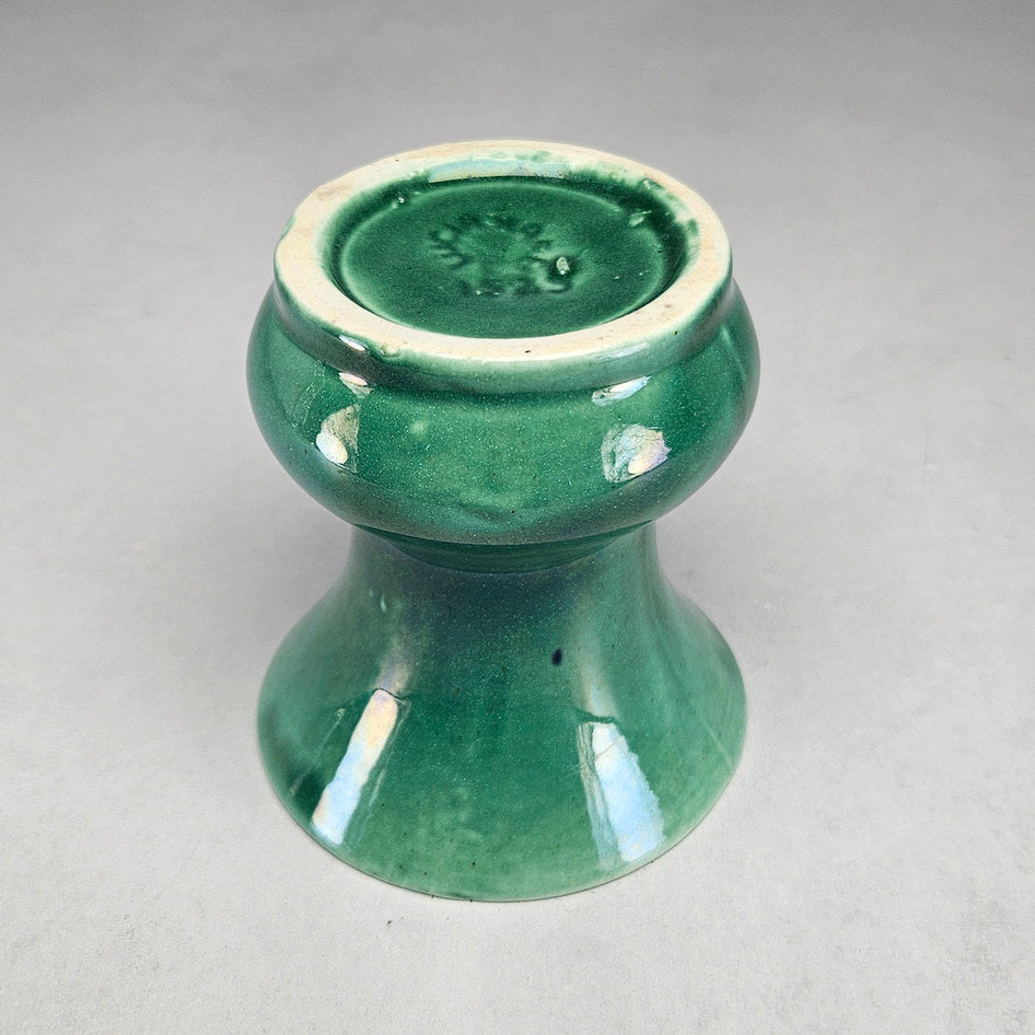 Lucia Ware Green Curved Ceramic Vase 369, view 4