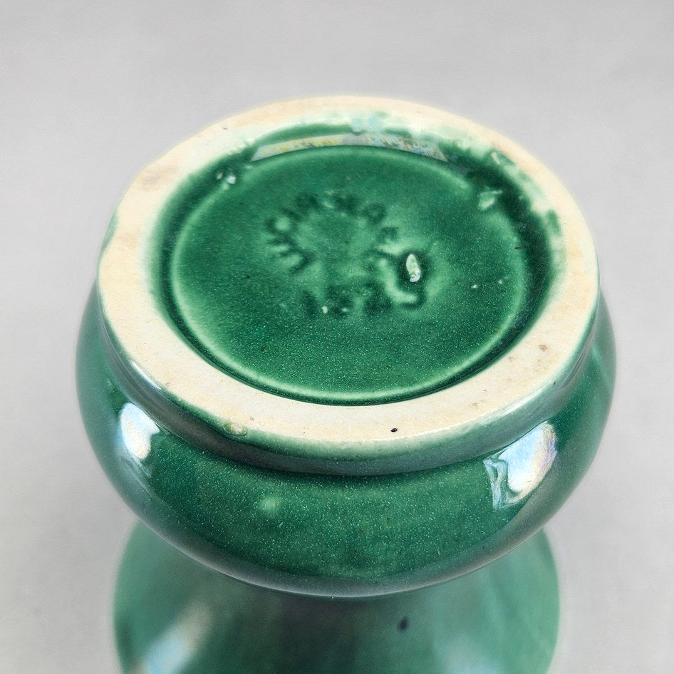 Lucia Ware Green Curved Ceramic Vase 369, view 5