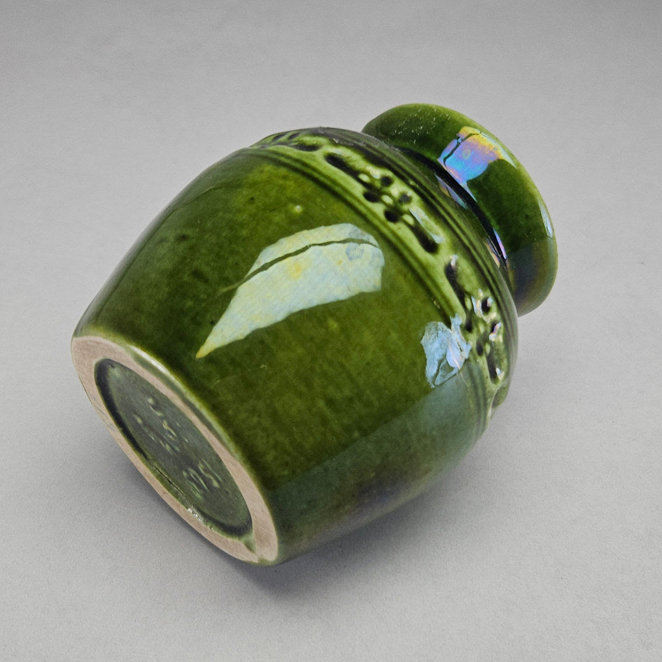 Lucia Ware Green Lustre Glazed Ceramic Vase Style 1563