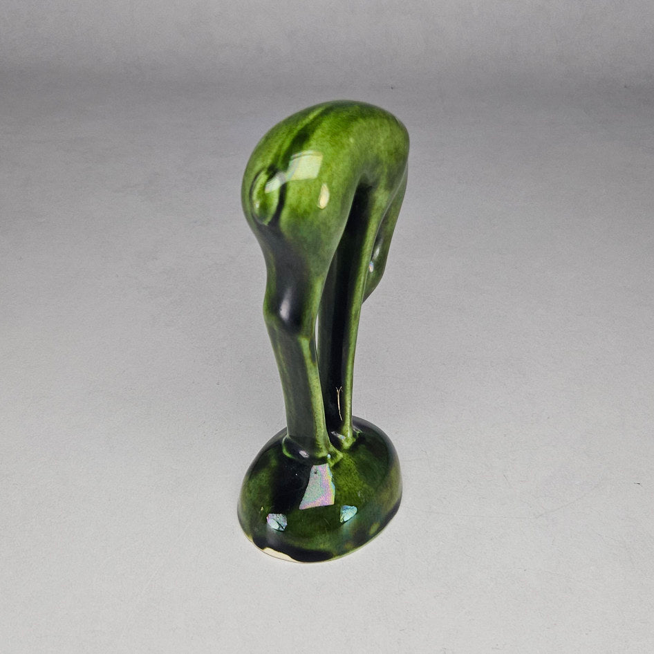 Lucia Ware Green Mid-Century Ceramic Deer Figurine Model 5004