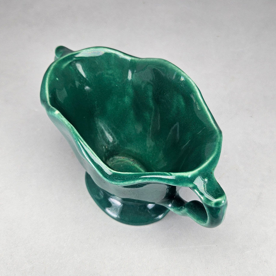 Lucia Ware green footed bowl interior viewed from above