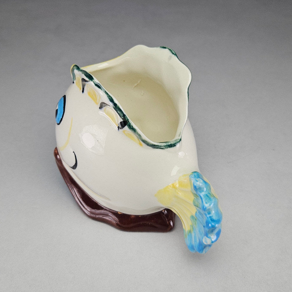 Lucia Ware Hand-Painted Ceramic Fish Planter Vase Style 2202