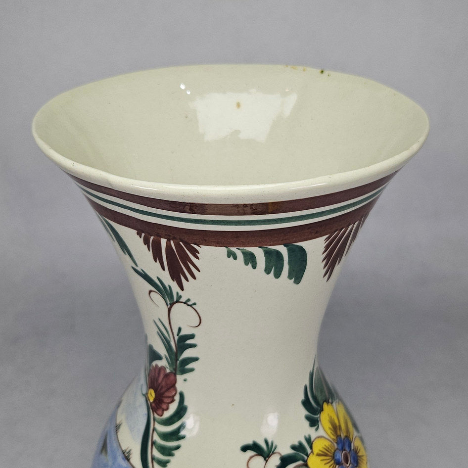 Lucia Ware Hand-Painted Sailing Boat Ceramic Vase