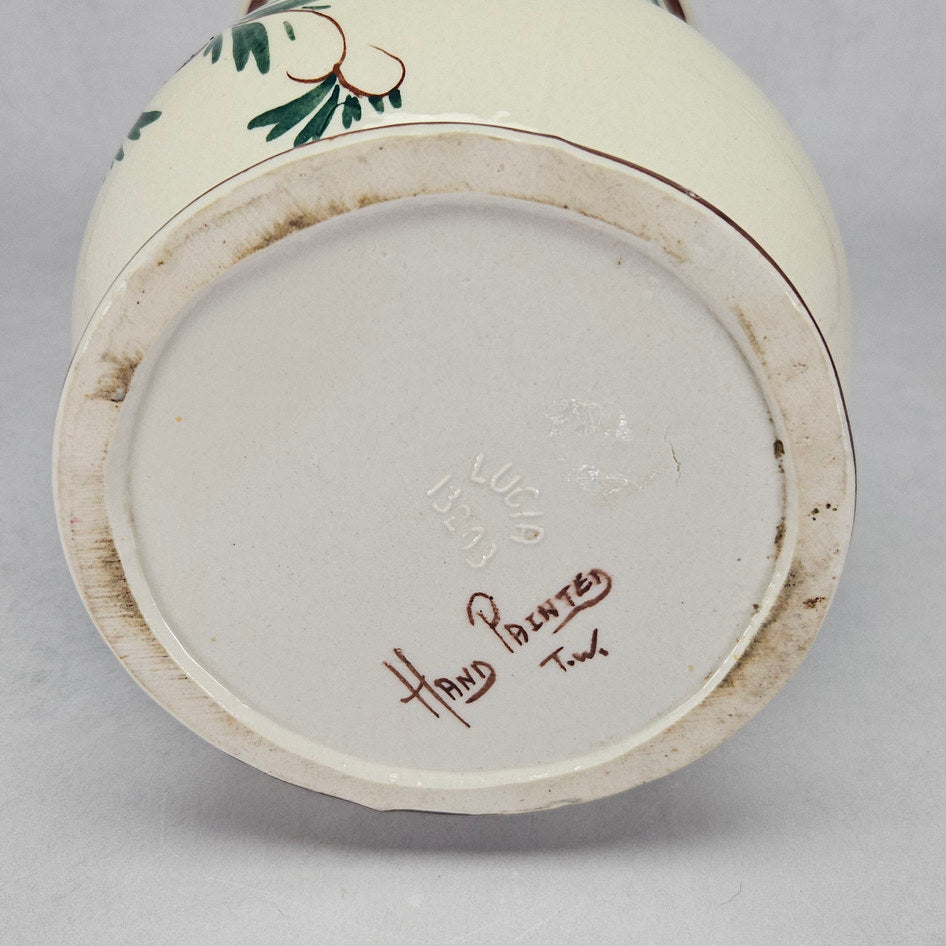 Lucia Ware Hand-Painted Sailing Boat Ceramic Vase