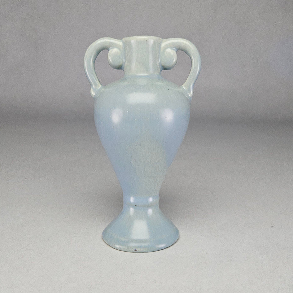 Lucia Ware Light Blue Ceramic Double-Handled Vase Style 2101