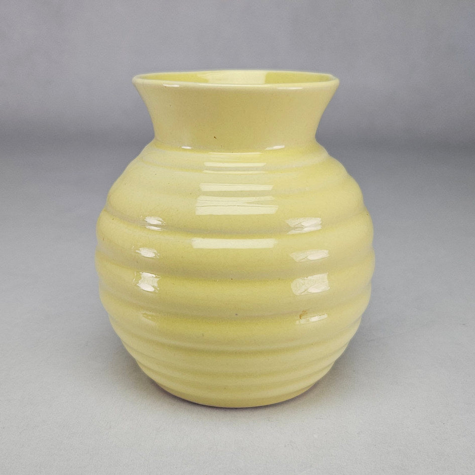 Lucia Ware Pastel Yellow Beehive Ceramic Vase Style 2011