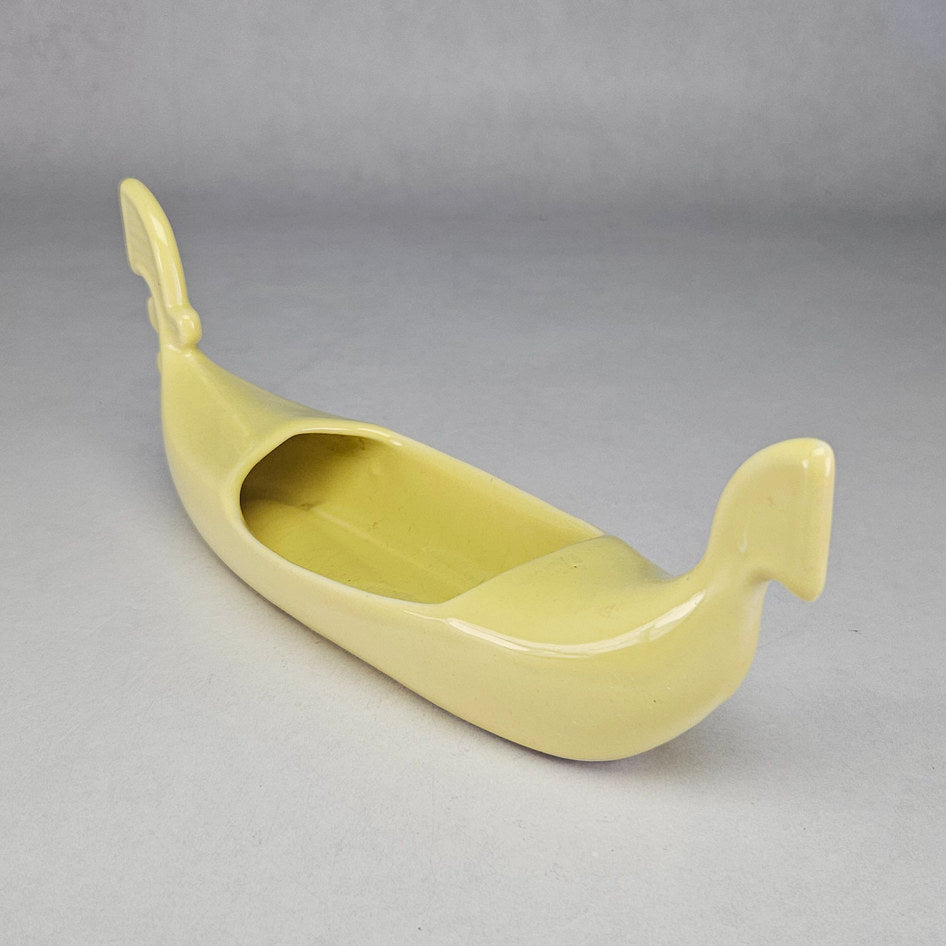 Lucia Ware Yellow Ceramic Gondola Planter Vase