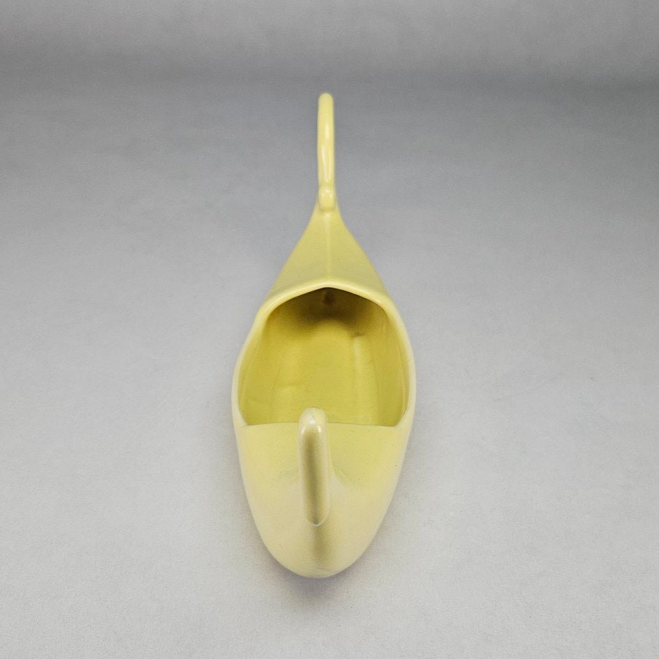 Lucia Ware Yellow Ceramic Gondola Planter Vase