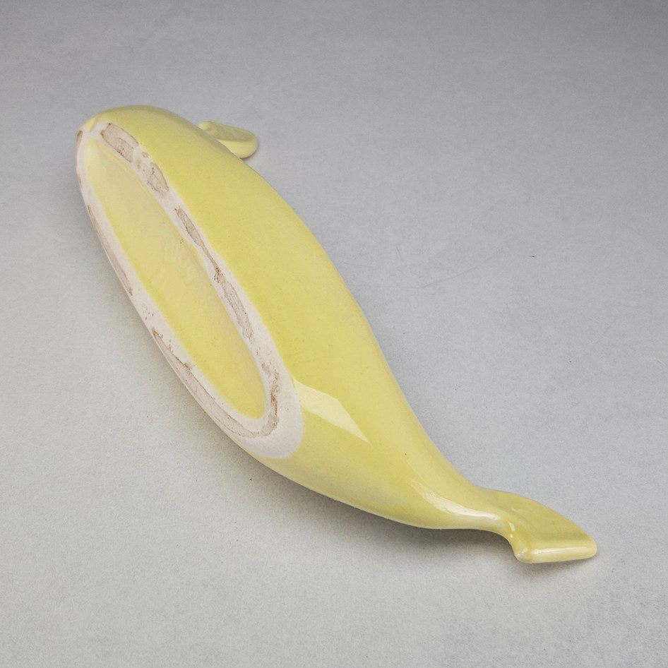 Lucia Ware Yellow Ceramic Gondola Planter Vase