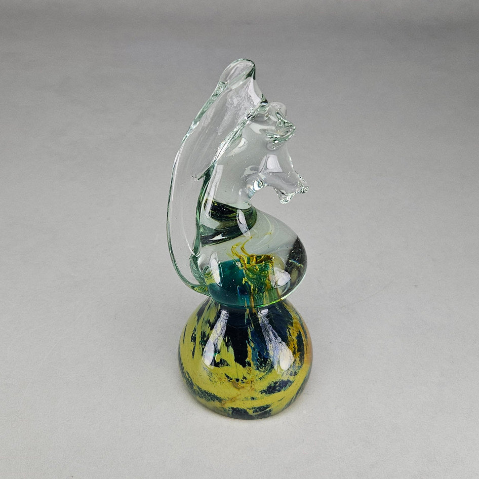 Mdina Small Hand-Blown Art Glass Seahorse Sculpture