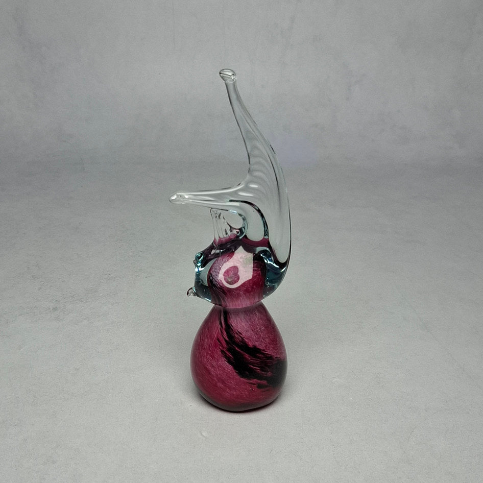 Mtarfa Glassblowers Handmade Art Glass Fish Shaped Paperweight
