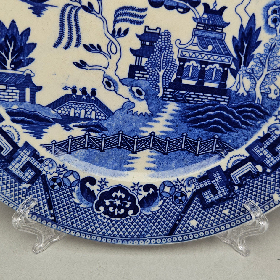 Occupied Japan Blue and White Chinoiserie Plate