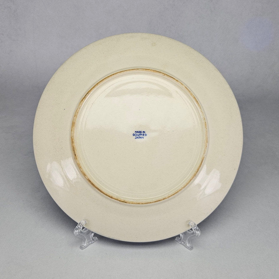 Occupied Japan Blue and White Chinoiserie Plate