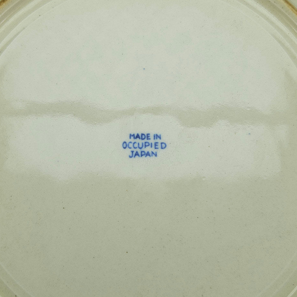 Occupied Japan Blue and White Chinoiserie Plate