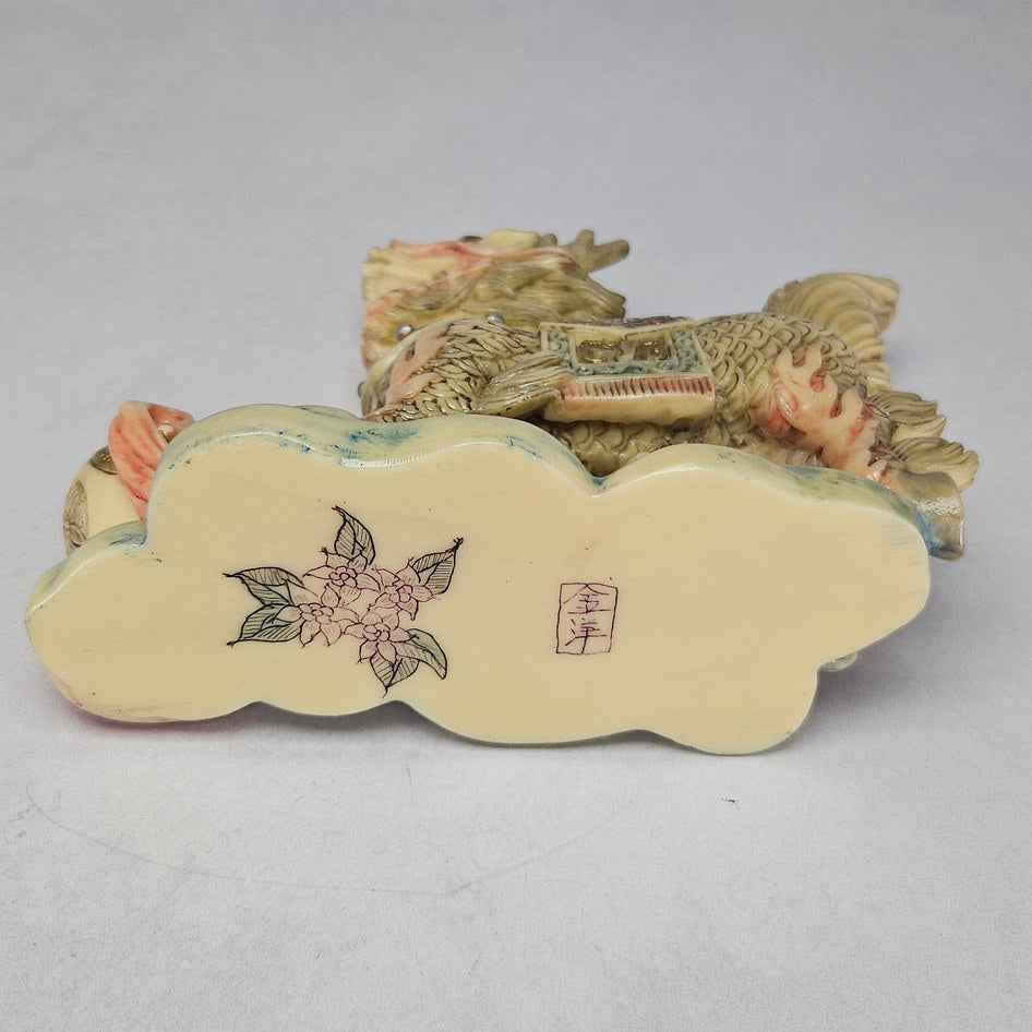 Pair of Chinese-Style Resin Qilin Pixiu Guardian Statues