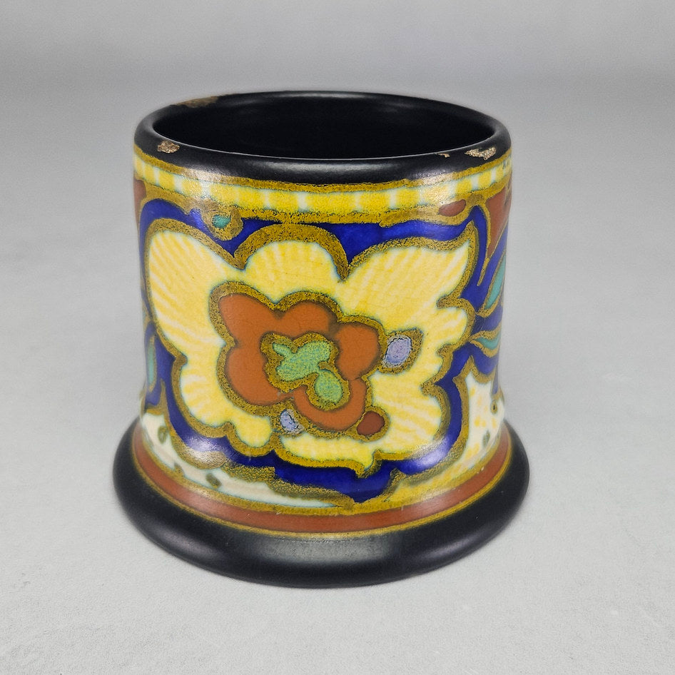 PZH Plazuid Gouda Aurora 198 Polychrome Floral Ceramic Cachepot