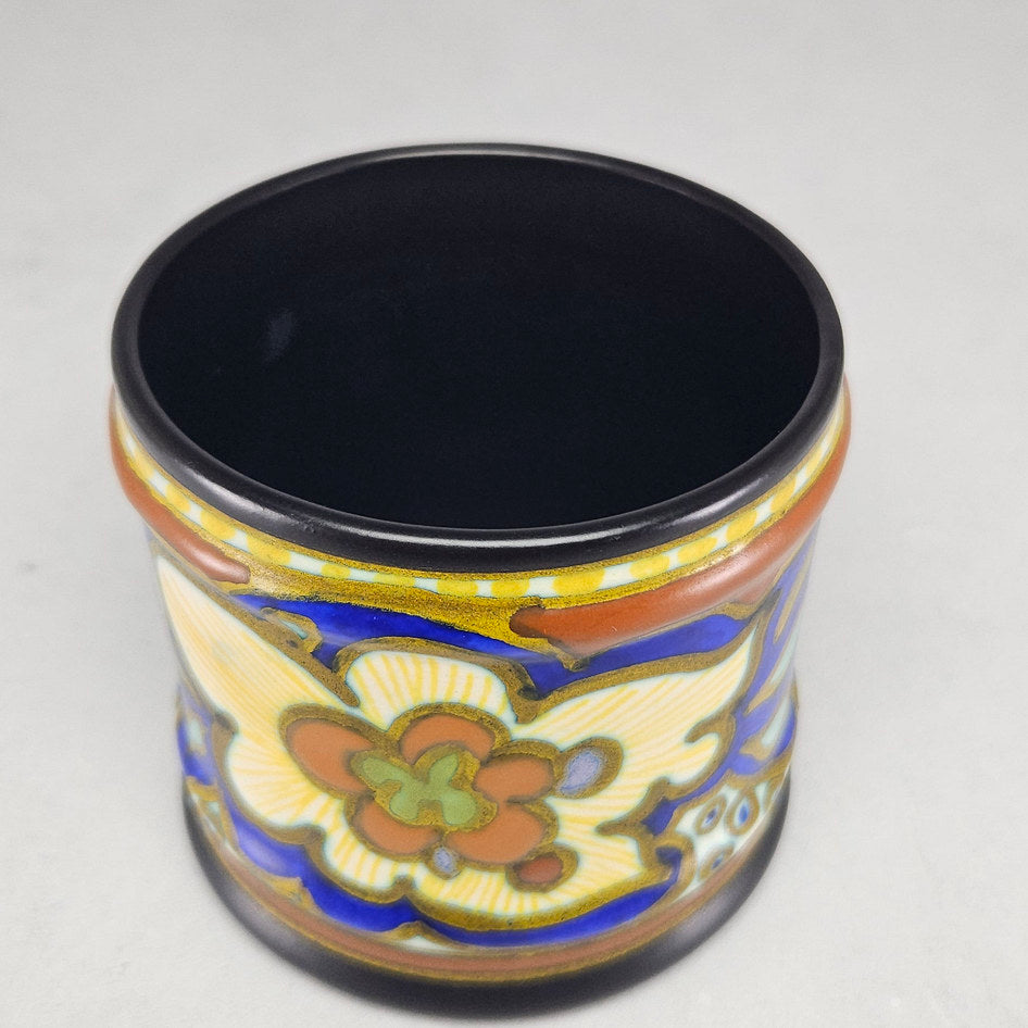 PZH Plazuid Gouda Aurora Polychrome Floral Ceramic Cachepot