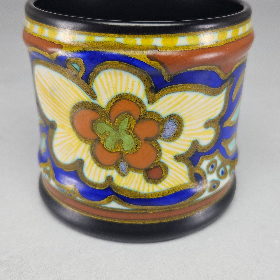 PZH Plazuid Gouda Aurora Polychrome Floral Ceramic Cachepot
