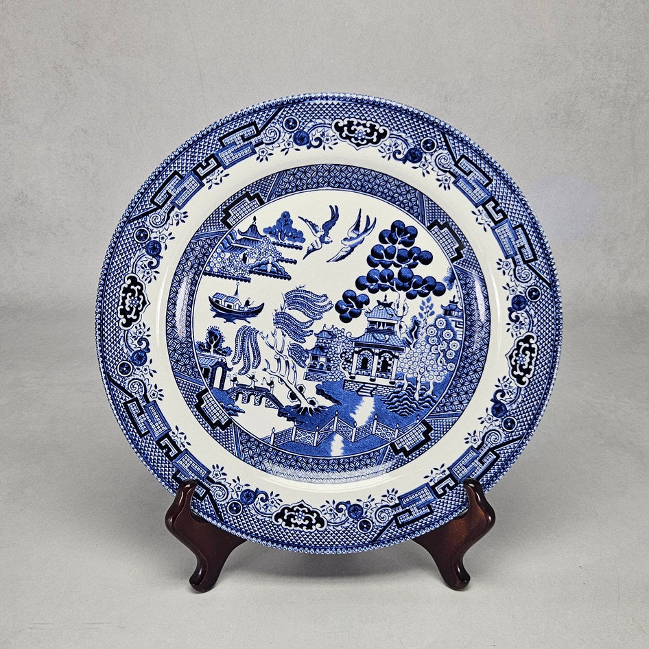Queen’s by Churchill Blue Willow English Charger Plate, view 1
