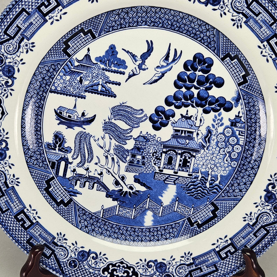 Queen’s by Churchill Blue Willow English Charger Plate, view 3