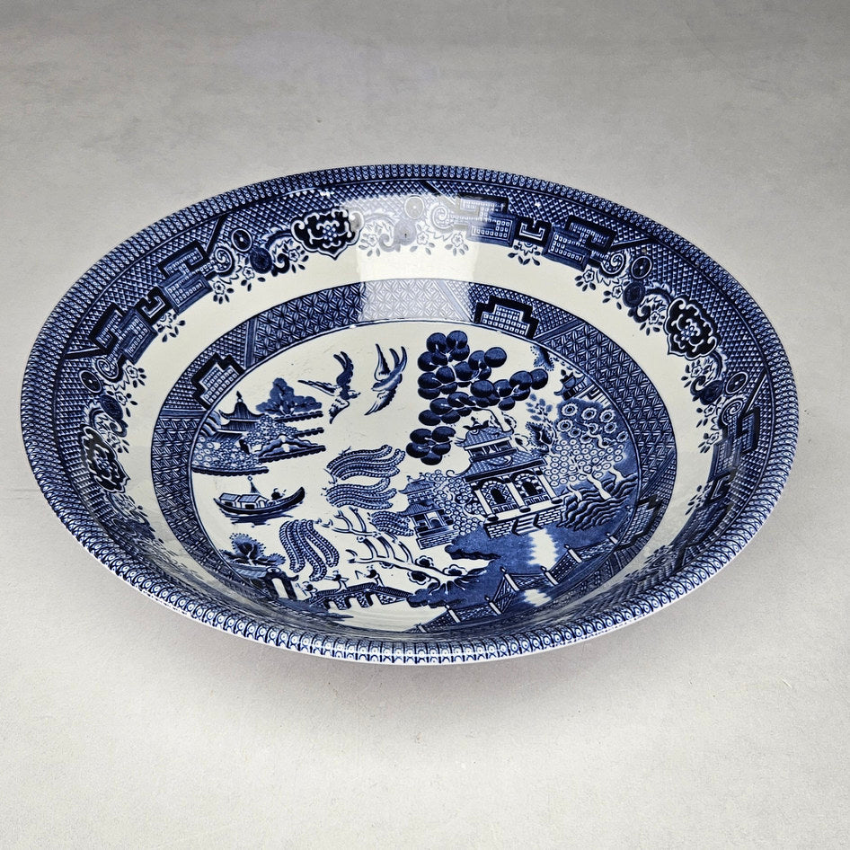 Queen’s by Churchill Blue Willow Large Serving Bowl, view 1