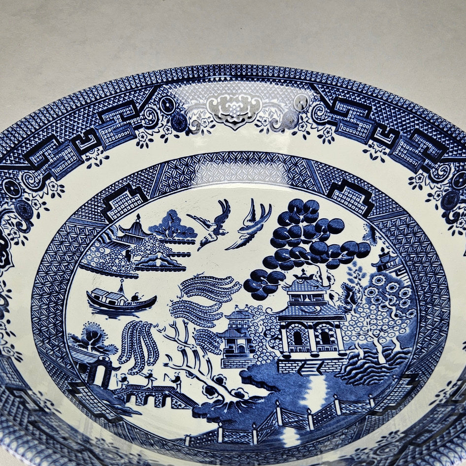 Queen’s by Churchill Blue Willow Large Serving Bowl, view 5
