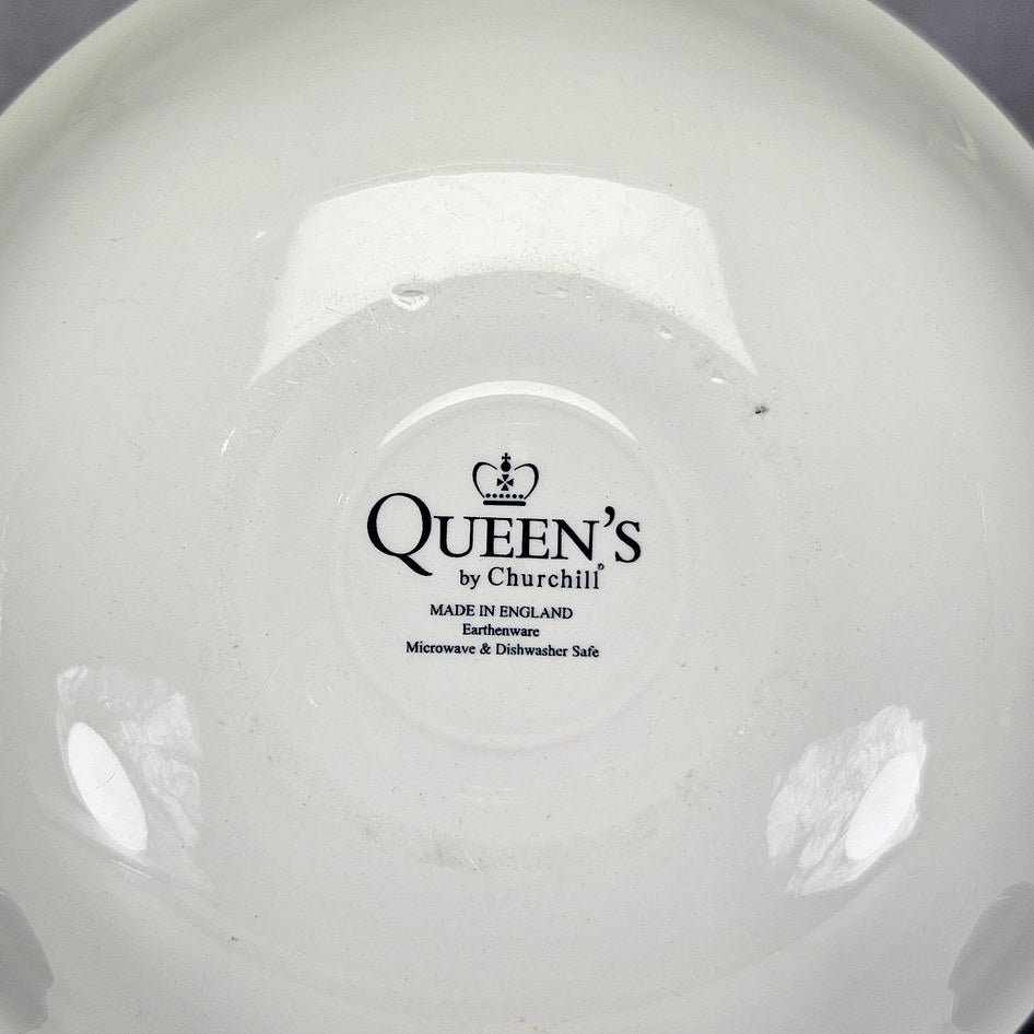 Queen’s by Churchill Blue Willow Large Serving Bowl, view 7