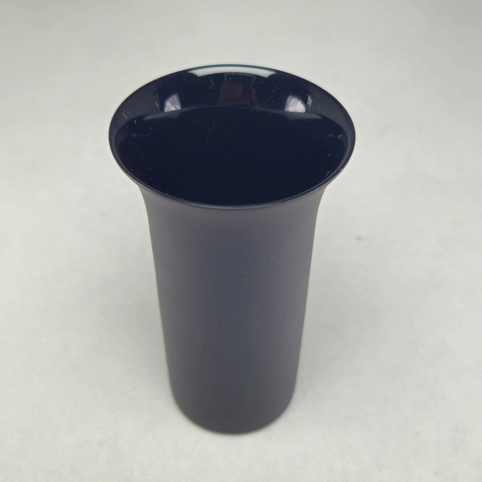 Rosenthal Porcelain Noire Pair of Matte Black Cylindrical Vases