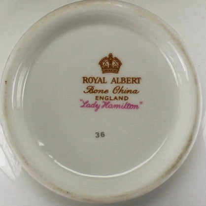 Royal Albert Lady Hamilton Soup Coupe with Matching Plate