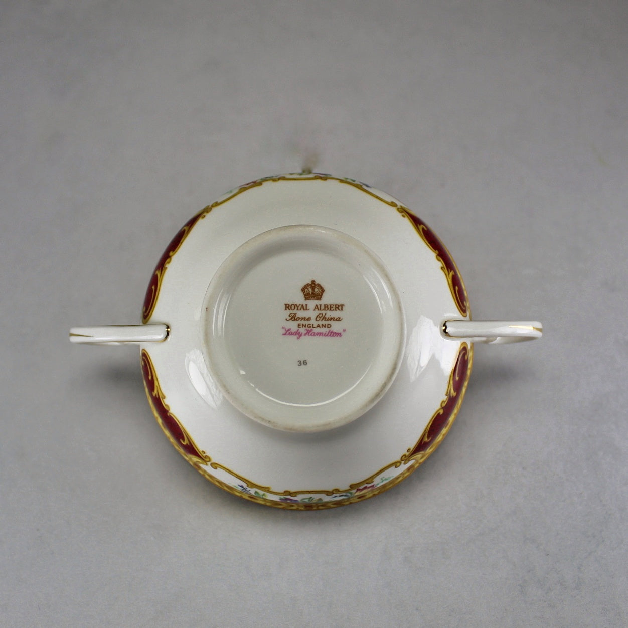 Royal Albert Lady Hamilton Soup Coupe with Matching Plate