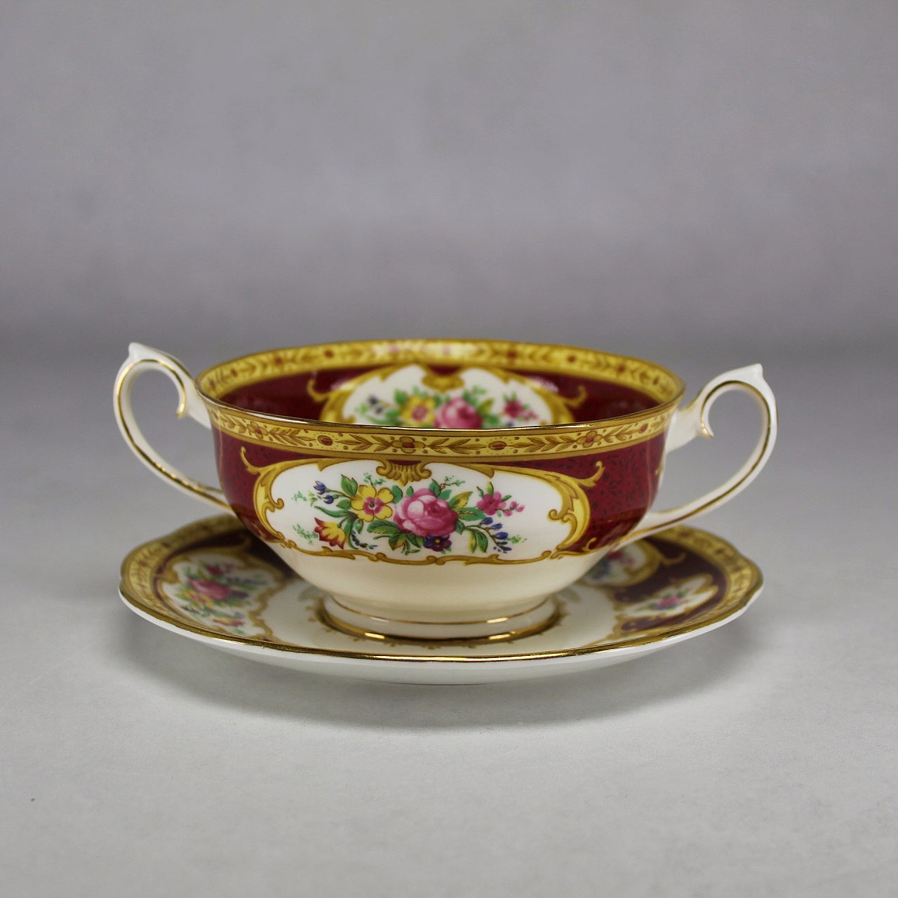 Royal Albert Lady Hamilton Soup Coupe with Matching Plate