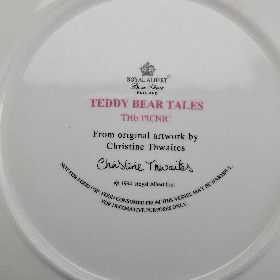 Royal Albert Teddy Bear Tales The Picnic Bone China Plate