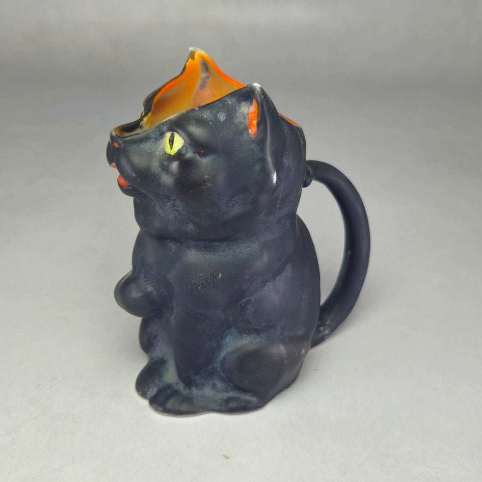 Royal Bayreuth Black Cat and Dog Novelty Creamers Set