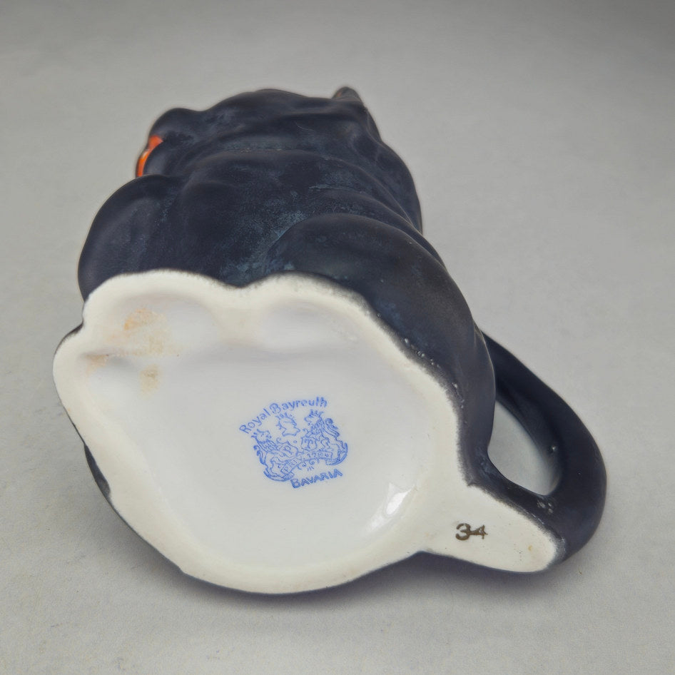 Royal Bayreuth Black Cat and Dog Novelty Creamers Set