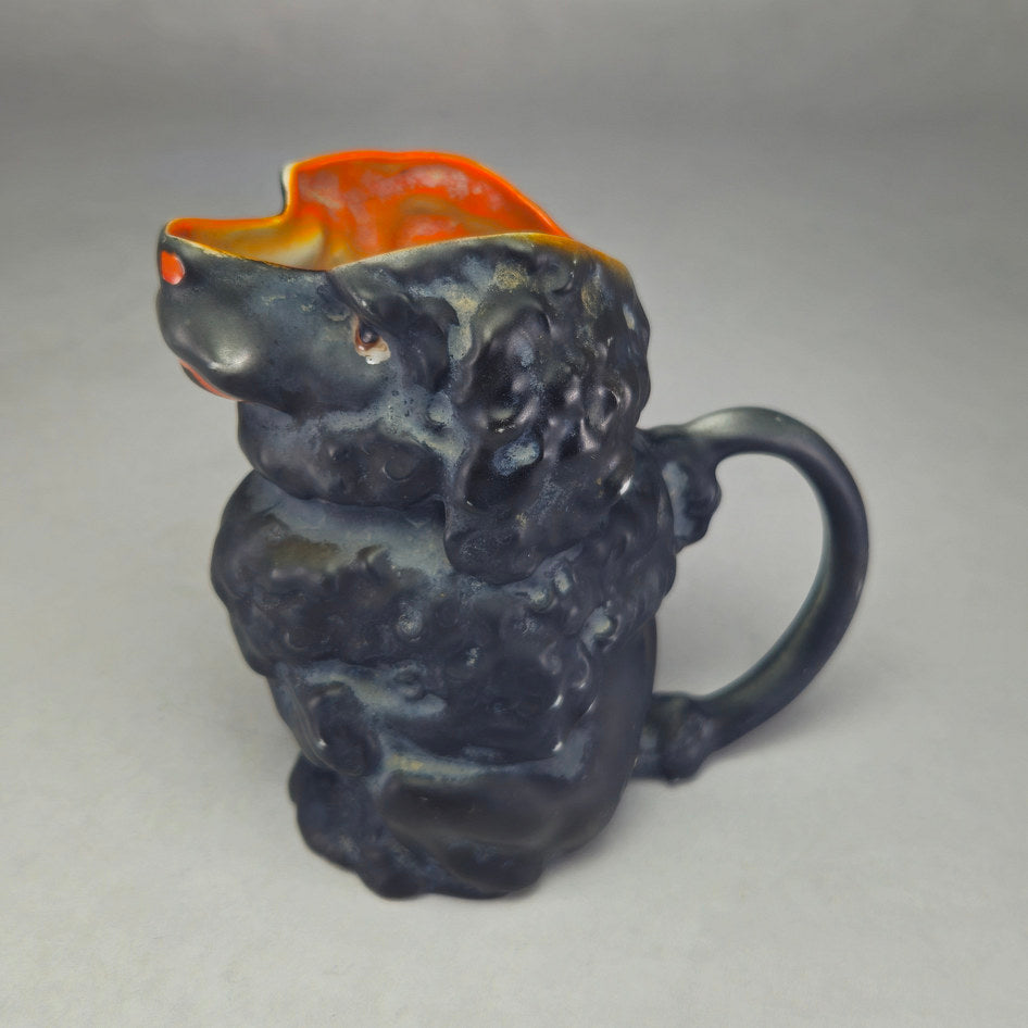 Royal Bayreuth Black Cat and Dog Novelty Creamers Set