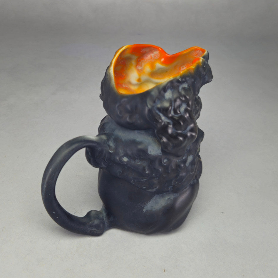 Royal Bayreuth Black Cat and Dog Novelty Creamers Set