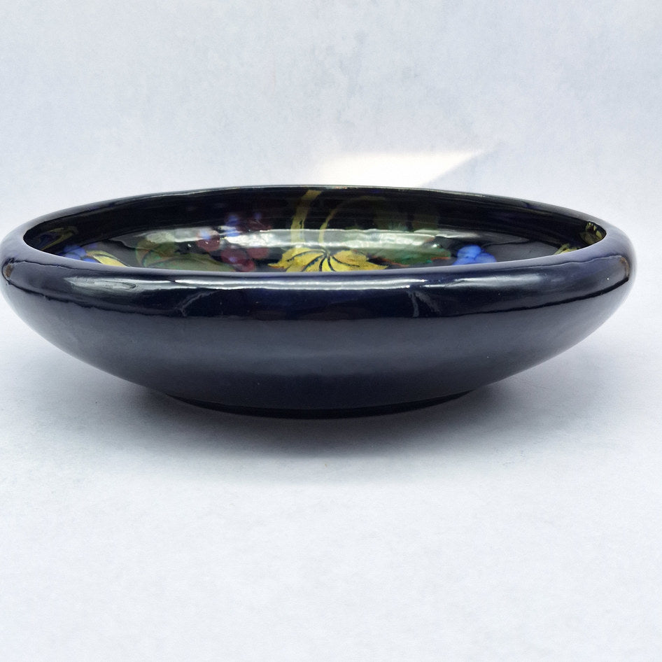 Royal Stanley Ware Jacobean Cobalt Grape Motif Fruit Bowl 850