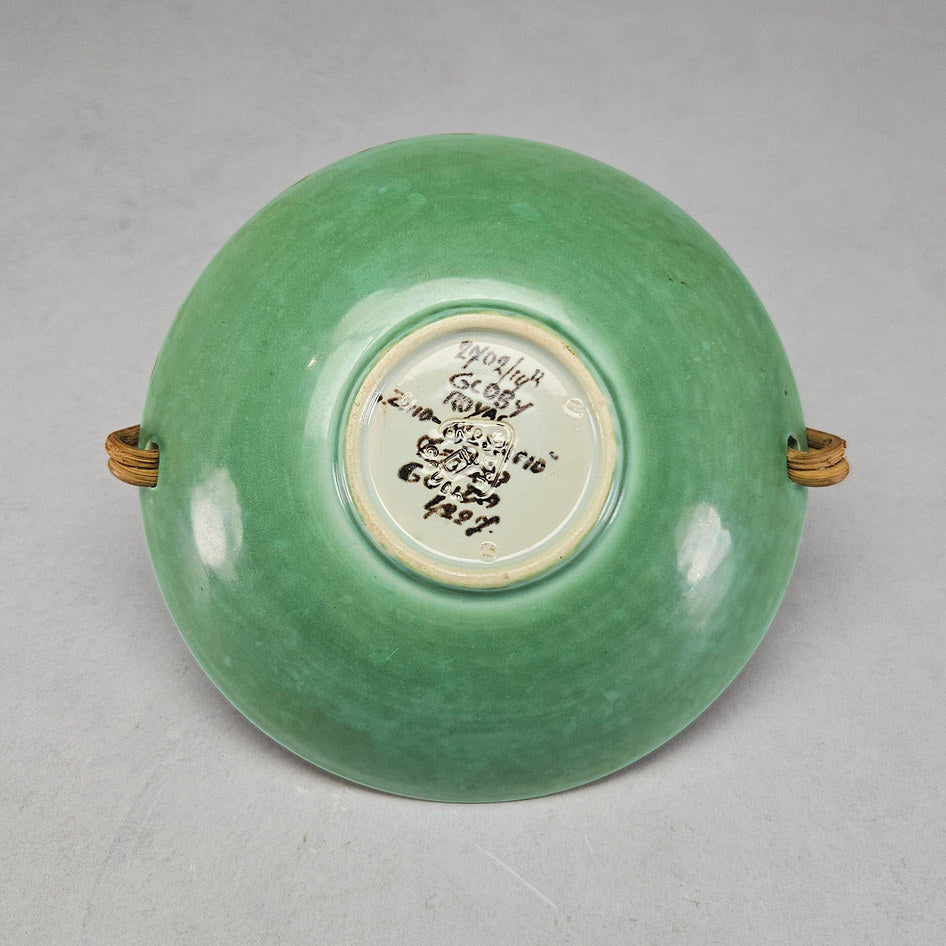 Royal Zuid-Holland PZH Gouda Floral Ceramic Basket Dish